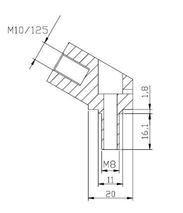 Stuurspiegel adapter Puig