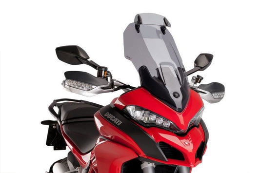 Vervangingsruit touring met opzetruitje licht getint Puig diverse Ducati Multistrada