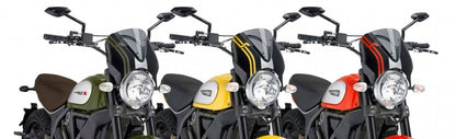 Vervangingsruit Naked Bike Met Zwart Kuipje Puig Diverse Ducati Scrambler Modellen