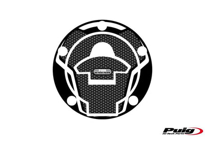 Tankdopcover Puig Voor Yamaha Yzf-R3 '15- Zwart/Carbon Look