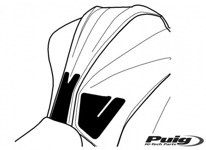 Tankprotectieset 3-Delig Puig Kawasaki Z1000 '14-