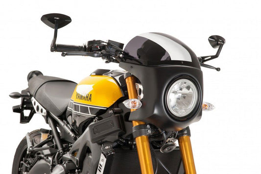 Vervangingsruit retro fairing met ZWART kuipje Puig Yamaha XSR900 '16-