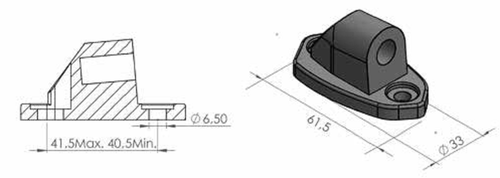 Kuipspiegel Adapter Puig