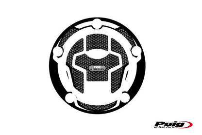 Tankdopcover Puig Voor Suzuki Dl650/1000 V-Strom '17- / Gsx-S750/R1000 '17- Zwart/Carbon Look
