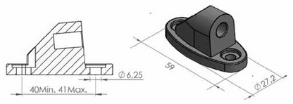 Kuipspiegel Adapter Puig