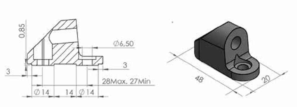 Kuipspiegel Adapter Puig
