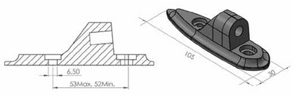 Kuipspiegel Adapter Puig