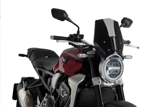 Vervangingsruit naked bike Puig Honda CB650R/1000R Neo Sports Cafe '18- zwart