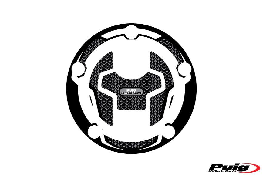 Tankdopcover Puig Voor Suzuki Gsx-S125 '17- Zwart/Carbon Look
