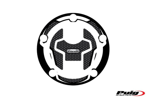 Tankdopcover Puig Voor Suzuki Gsx-S125 '17- Zwart/Carbon Look