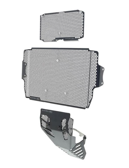Radiator/Oliekoeler/Engine Guard Cover Set Zwart Evotech Performance Ducati Div. Multistrada