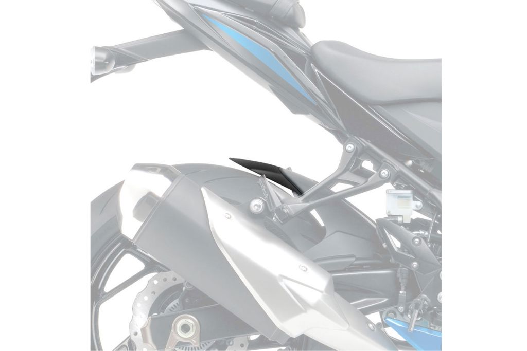 Achterspatbord verlenger mat zwart voor het originele spatbord Suzuki GSX-S750 '17-'21