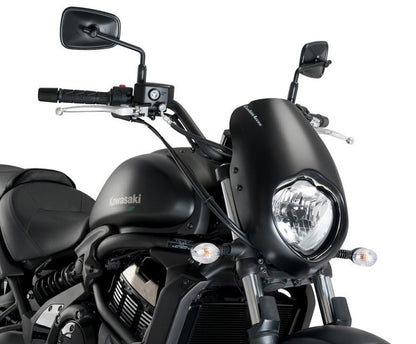 Stuurkuipje Zwart Model Semi-Closed Met Ruitje Custom Access Yamaha Xv950/R/Racer '14-'19