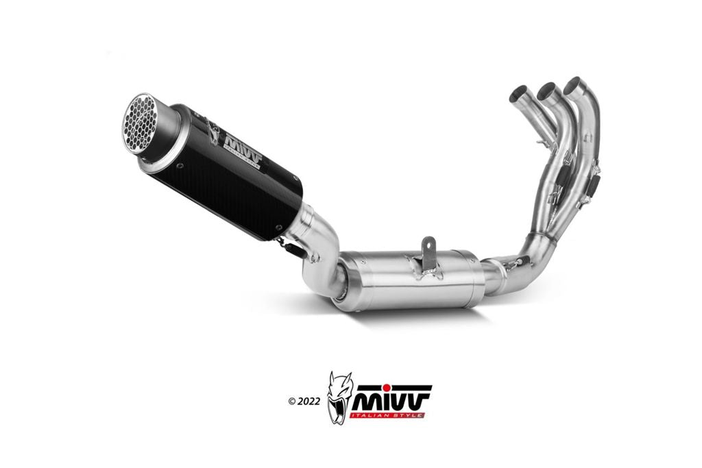 Mivv 3-1 Systeem Met Gp Pro Carbon Yamaha Mt-09 / Sp '21-23