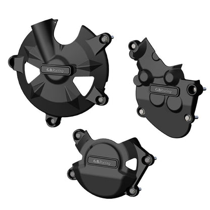 GB-Racing engine cover set Kawasaki ZX10-R 2008-2010 (koppeling, pulse en dynamo)