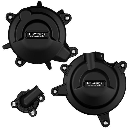 Gb-Racing Engine Cover Set Kawasaki Ninja 400 '18- (Koppeling, Waterpomp En Dynamo)
