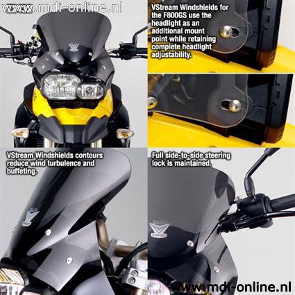 Vervangingsruit ZTechnik short sport donker getint BMW F650/800GS '08-