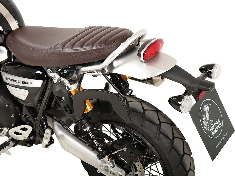 C-Bow tasdrager links zwart Hepco&Becker Triumph Scrambler 1200 XE '24-