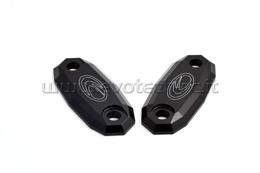 Spiegelafdekplaatjes Evotech Honda CBR600F/ 600RR/ 900RR/ 1000RR/ SP1/2 / CB600F/ Yamaha YZF-R125 '14- -zwart