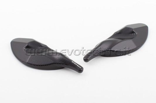 Spiegelafdekplaatjes Evotech Triumph Daytona 675/R '13--Zwart