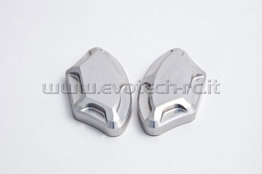 Spiegelafdekplaatjes Evotech Yamaha YZF-R6 2008-2013-Zilver
