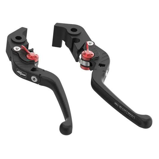 Hendel set Evotech Performance zwart/rood lang Kawasaki ZX10-RR '18-20