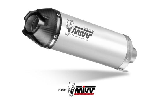 Mivv 2-1 Systeem Met Ak-1 Titanium Yamaha Mt-07 '25- Goedgekeurd