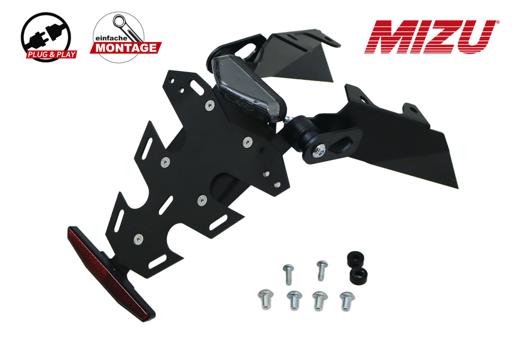 Kentekenplaathouder MIZU incl. LED achterlicht diverse KTM 125 / 390 modellen