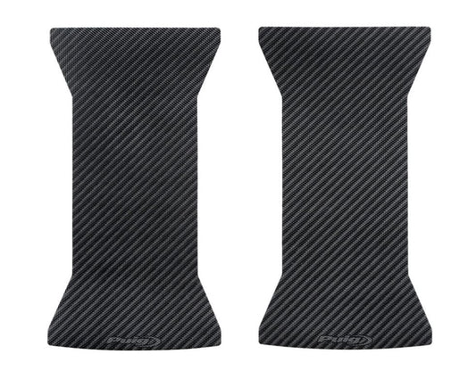 Voorvork protector sticker set carbon look Puig diverse modellen