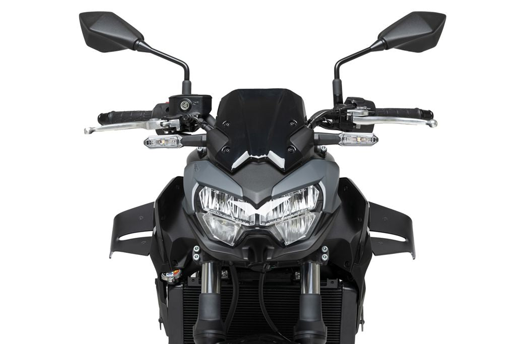 Side spoiler D12 Puig Kawasaki Z650 '20- mat zwart