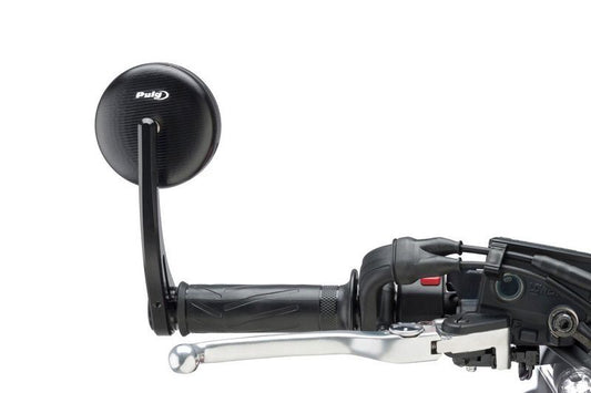 Stuureind spiegel Grand Tracker Puig zwart aluminium gefreesd rechts/links