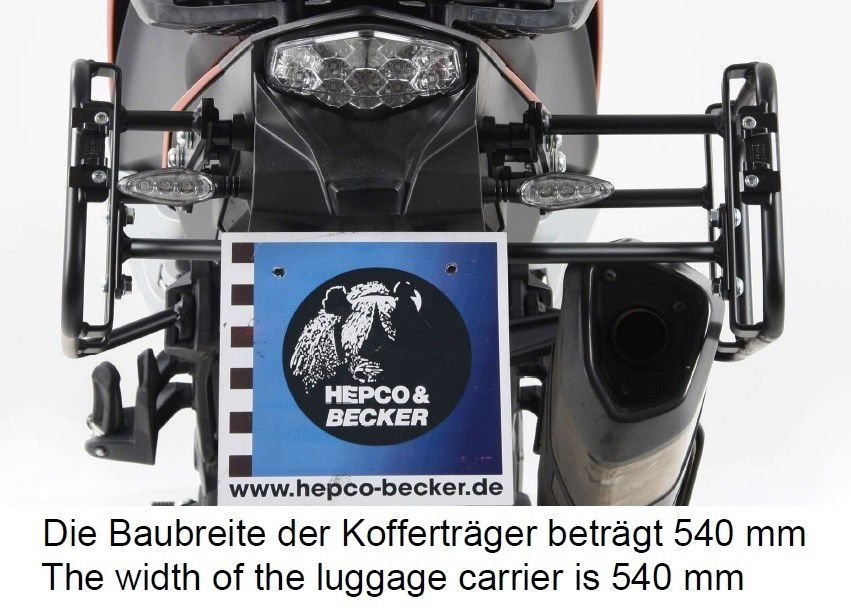 Kofferrek Zwart Lock-It Asymmetrisch Hepco&Becker Ktm 1090 Adventure R '17-