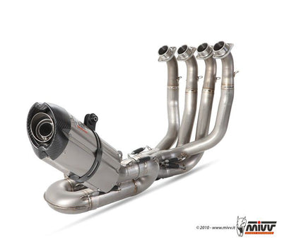 MIVV Compleet Uitlaatsysteem - Honda CBR1000RR 2010-2016 - Suono - Titanium / Carbon
