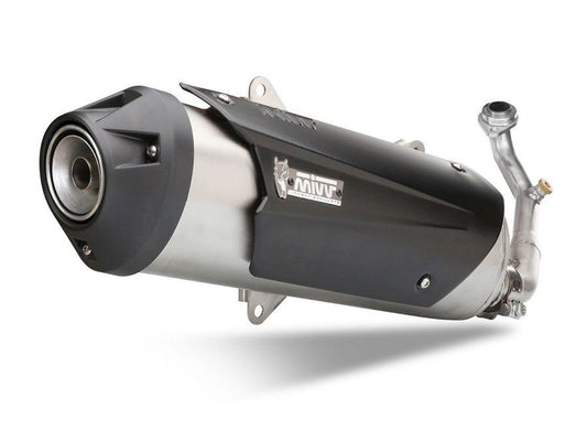 MIVV Urban RVS compleet systeem (zonder katalysator) diverse Aprilia / Gilera en Honda modellen
