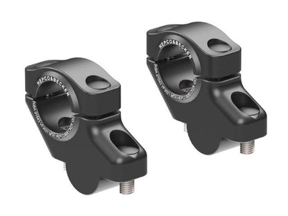 Stuurverhogers offset 30mm/21mm Hepco&Becker Yamaha Tracer 7 / GT / Y-AMT '25- - Zwart / Zilver
