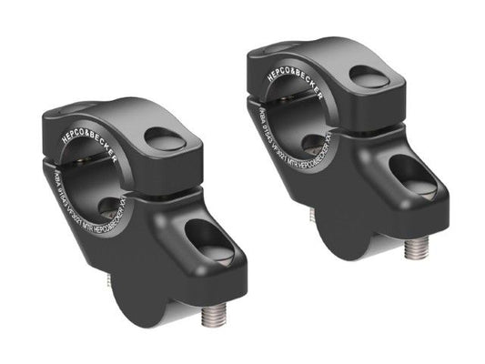 Stuurverhogers offset 30mm/21mm zwart Hepco&Becker Yamaha Tracer 7 / GT / Y-AMT '25-