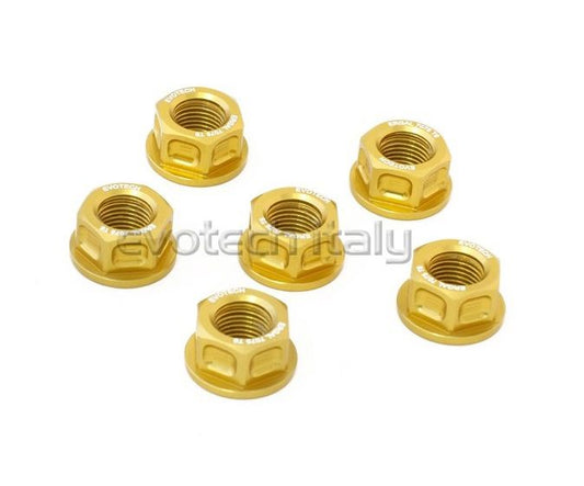 Tandwielmoer aluminium Evotech (per stuk) TB-036