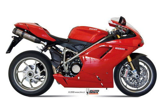 MIVV Suono Steel Black RVS dempers Ducati 848-'98-'98