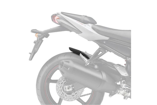 Achterspatbord verlenger mat zwart voor het originele spatbord diverse Yamaha Fazer modellen