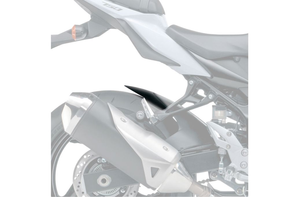 Achterspatbord verlenger mat zwart voor het originele spatbord Suzuki GSR750 '11-'16