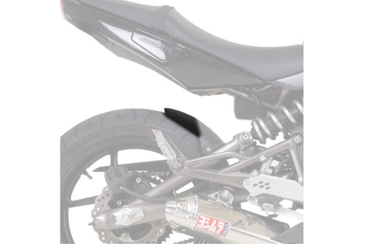 Achterspatbord verlenger mat zwart voor het originele spatbord Kawasaki ER-6N '09-11 / ER-6F '09-'11