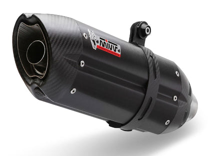 Mivv Compleet 1-1 Systeem Met Suono Steel Black Rvs Demper Yamaha Mt-125 '15-/ Yzf-R125 '14-