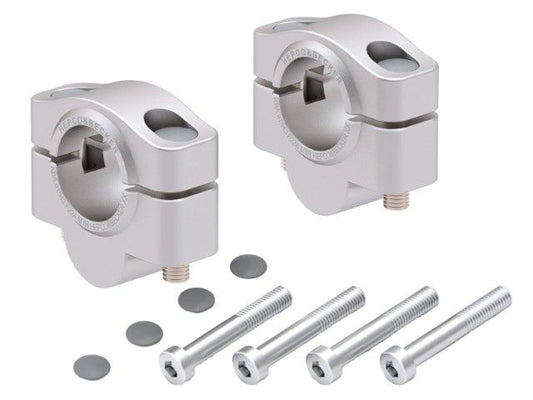 Stuurverhogers 20mm zilver Hepco&Becker Yamaha Tracer 900 GT / GT Plus '25-