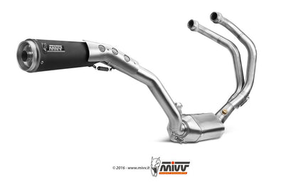 Mivv 2 In 1 Compleet Systeem Met Zwarte High Level Rvs Ghibli Demper Yamaha Xsr700 '16-