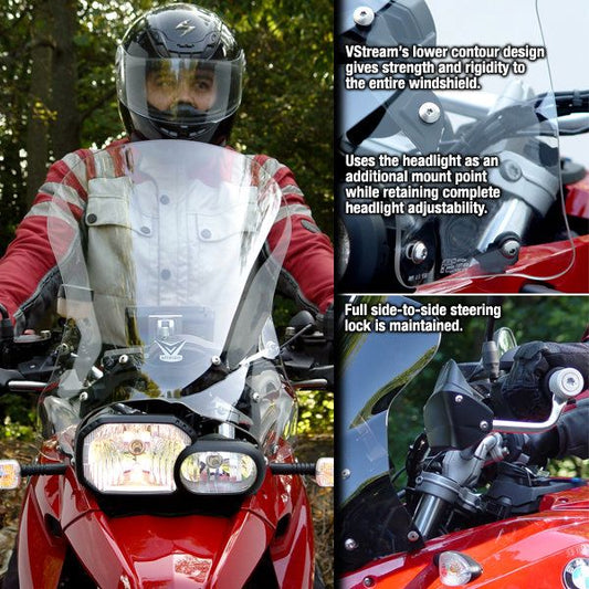 Vervangingsruit ZTechnik tall touring transparant BMW F650/800GS '08-