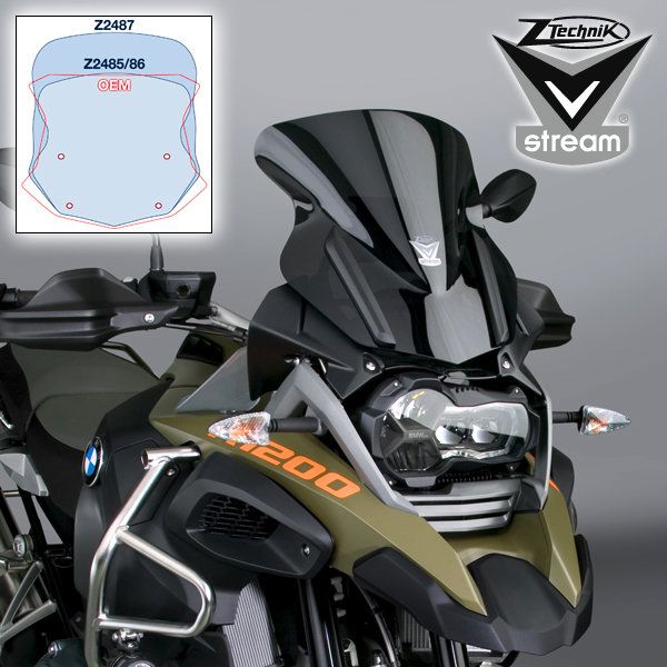 Vervangingsruit Ztechnik Vstream Sport Donker Getint Bmw R1200/1250Gs Lc / Adv '13-23