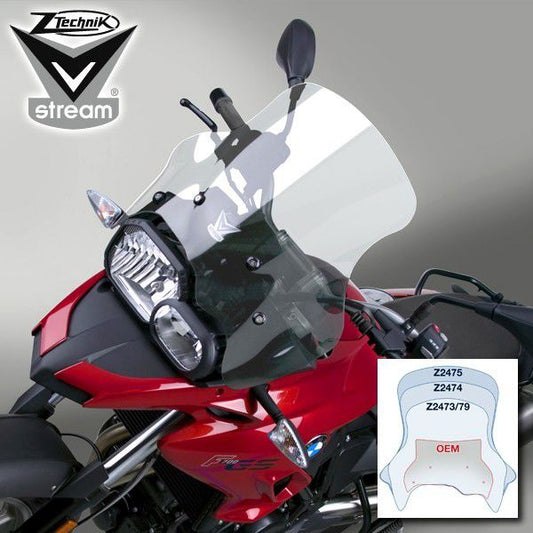 Vervangingsruit Ztechnik VStream sport transparant BMW F700GS '12-