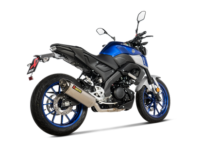 Akrapovič Uitlaat - Yamaha MT-125 2021-2026 | R125 2021-2026 | YZF-R25 2021-2026 - Racing Line (Titanium) - Motor Accessoires