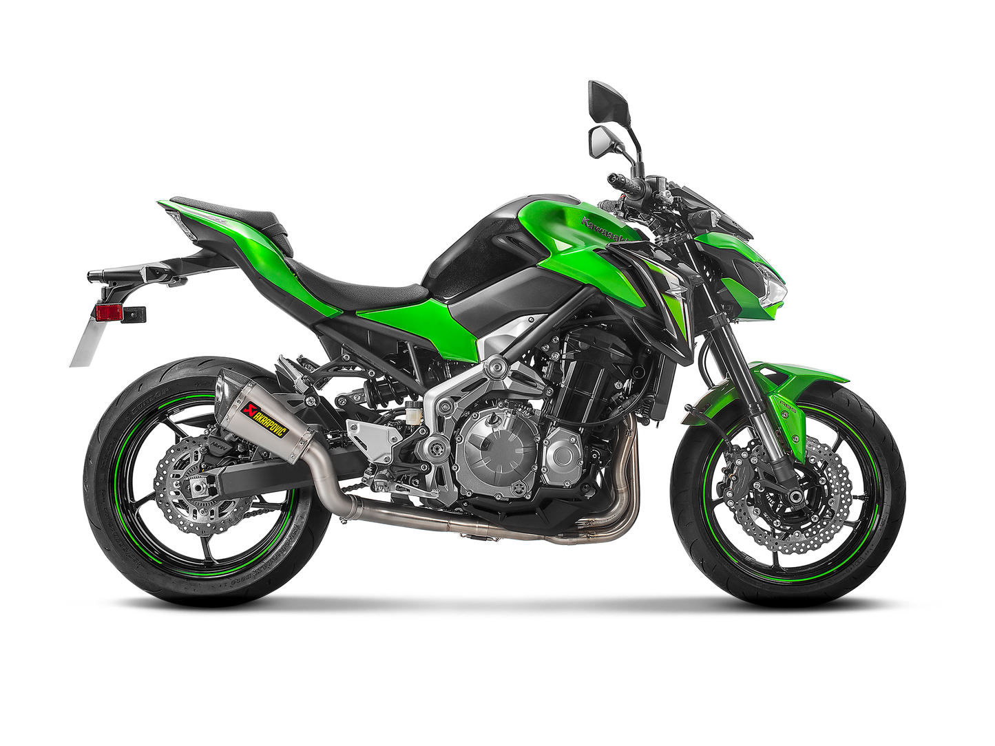 Akrapovič Uitlaat - Kawasaki Z900 2017-2019 | Z900 (A2) 2018-2024 - Slip-On Line (Titanium) - Motor Accessoires