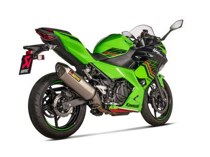 Akrapovič Uitlaat - Kawasaki Ninja 400 2018-2024 | Z400 2019-2024 - Slip-On Line (Titanium) - Motor Accessoires